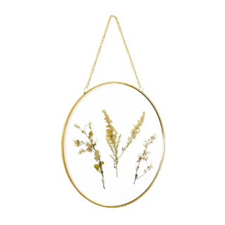 Crystal Art Gallery Hanging Gold Circular Framed